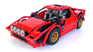 Check out this tail happy Lego <em>Lancia Stratos</em>